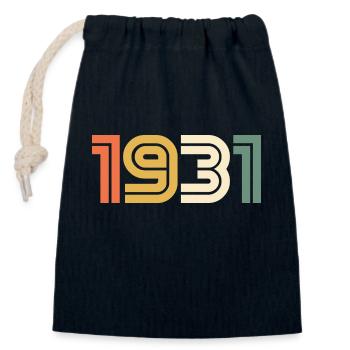 Sport Jahrgang 1931 - Verschließbarer Geschenkbeutel aus Baumwolle (14x20cm) - Navy - Vorne