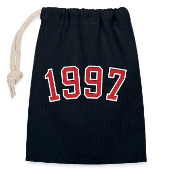 Jahrgang Sport 1997 - Verschließbarer Geschenkbeutel aus Baumwolle (14x20cm) - Navy - Vorne