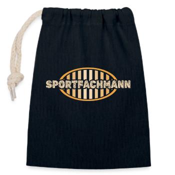 Job Sports Specialist - Closable cotton gift bag (14x20cm) - navy - Front