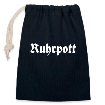 Ruhrpott - Pott - Bergbau - Kumpel - Ruhr - Shirt - Verschließbarer Geschenkbeutel aus Baumwolle (14x20cm) - Navy - Vorne
