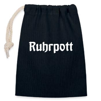 Ruhrpott - Pott - Bergbau - Kumpel - Ruhr - Shirt - Verschließbarer Geschenkbeutel aus Baumwolle (14x20cm) - Navy - Vorne