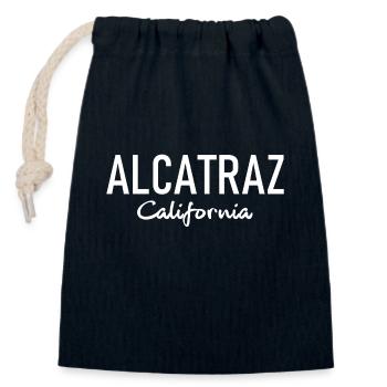 Alcatraz - California - State Prision - The Rock - Closable cotton gift bag (14x20cm) - navy - Front
