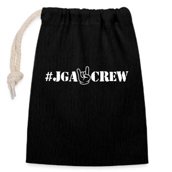 Jga Crew Junggesellen Party - Verschließbarer Geschenkbeutel aus Baumwolle (14x20cm) - Schwarz - Vorne