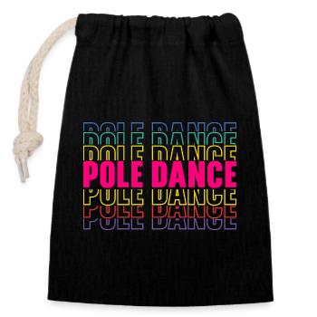 Pole Dance Danse Fitness - Verschließbarer Geschenkbeutel aus Baumwolle (14x20cm) - Schwarz - Vorne