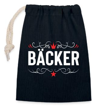 Bäcker Beruf - Verschließbarer Geschenkbeutel aus Baumwolle (14x20cm) - Navy - Vorne