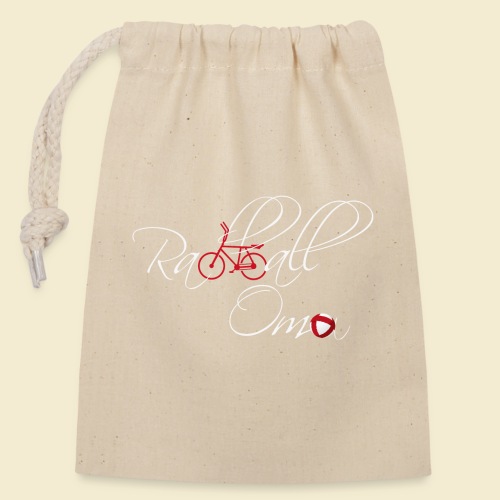 Radball | Oma - Verschließbarer Geschenkbeutel aus Baumwolle (14x20cm)