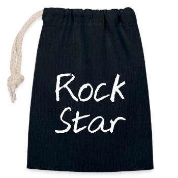 Musician - Closable cotton gift bag (14x20cm) - navy - Front