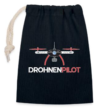 Drohnenpilot Drohne Pilot Geschenk rc fpv race - Verschließbarer Geschenkbeutel aus Baumwolle (14x20cm) - Navy - Vorne