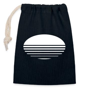 Sunset Background - Closable cotton gift bag (14x20cm) - navy - Front