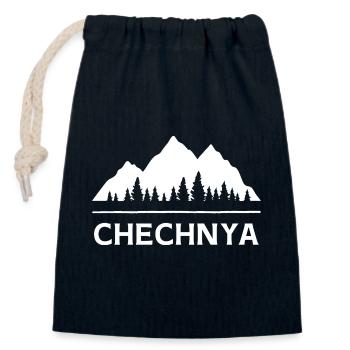 Chechnya Chechnya Chechen Chechen - Closable cotton gift bag (14x20cm) - navy - Front