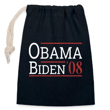 Jahrgang Barack Obama Joe Biden 2008 I - Verschließbarer Geschenkbeutel aus Baumwolle (14x20cm) - Navy - Vorne