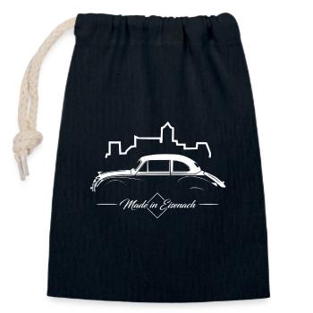 IFA F9 History Silhouette - Verschließbarer Geschenkbeutel aus Baumwolle (14x20cm) - Navy - Vorne