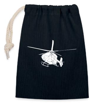 Hubschrauber Helikopter Helicopter Pilot Spotter - Closable cotton gift bag (14x20cm) - navy - Front