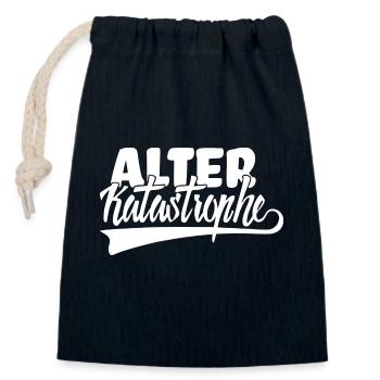 Old catastrophe - car mechanic fun sayings - Closable cotton gift bag (14x20cm) - navy - Front