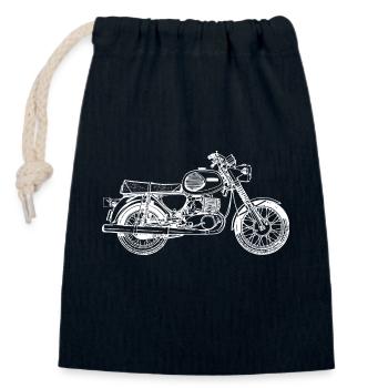 MZ TS 250/1 - Ostalgie - Verschließbarer Geschenkbeutel aus Baumwolle (14x20cm) - Navy - Vorne