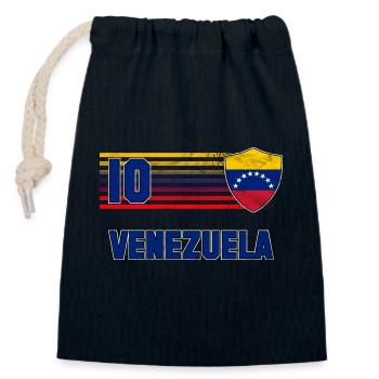 Venezuela Football Team - Closable cotton gift bag (14x20cm) - navy - Front