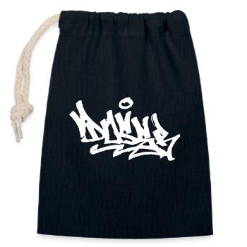 "DOSER" Graffiti Handstyle - Verschließbarer Geschenkbeutel aus Baumwolle (14x20cm) - Navy - Vorne