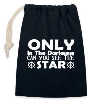 Martin Luther King, Jr. Day - Closable cotton gift bag (14x20cm) - navy - Front