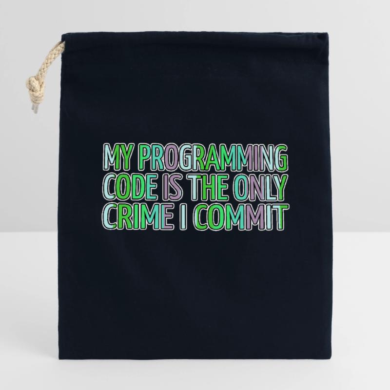 Computer Language Jokes Present Backend Developer Closable cotton gift bag (14x20cm)
