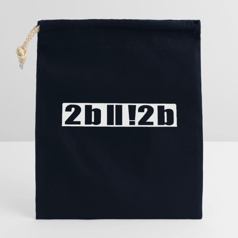 Sein oder nicht sein Programmierer Nerd IT Shirt Verschließbarer Geschenkbeutel aus Baumwolle (14x20cm)