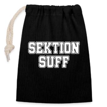 Section Suff Beer Mallorca Football Boire - Sac cadeau en coton avec cordon (14 x 20 cm) - noir - Devant