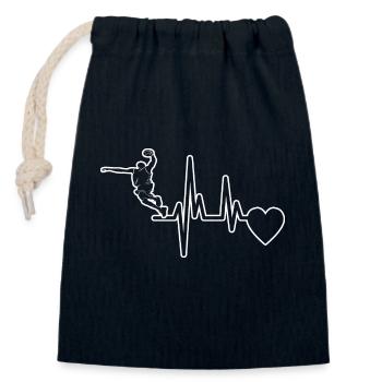 Basketball Club Basketball lovers Basketball players - Closable cotton gift bag (14x20cm) - navy - Front