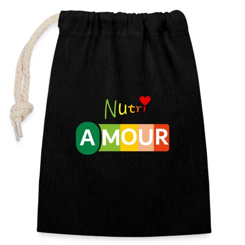 Nutri Amour - Sac cadeau en coton avec cordon (14 x 20 cm)