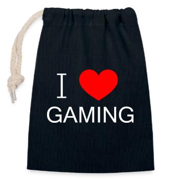 Game Gaming PC - Verschließbarer Geschenkbeutel aus Baumwolle (14x20cm) - Navy - Vorne