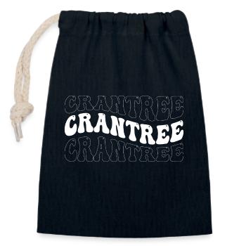 Drôle Crantree Groovy 4 Hommes Femmes Cool Crantree - Sac cadeau en coton avec cordon (14 x 20 cm) - bleu marine - Devant