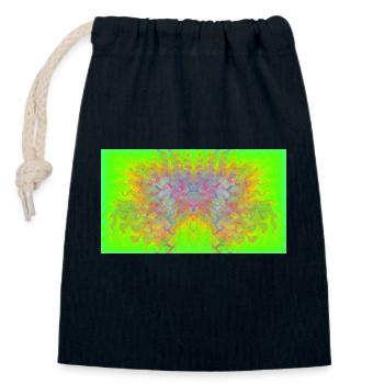Mandelbrot-Adler - Verschließbarer Geschenkbeutel aus Baumwolle (14x20cm) - Navy - Vorne