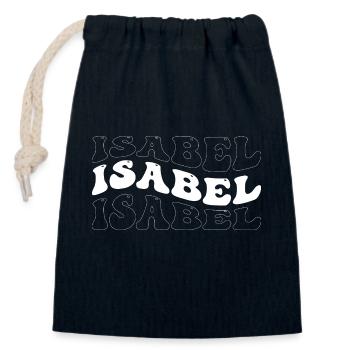 Funny Isabel Groovy 4 Men Women Cool Isabel Tie - Closable cotton gift bag (14x20cm) - navy - Front
