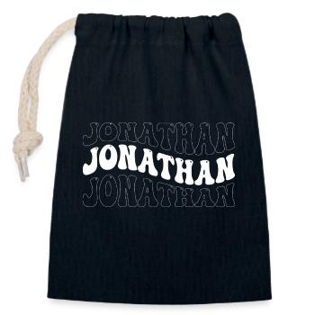 Funny Jonathan Groovy 4 Männer Frauen Cool Jonathan - Verschließbarer Geschenkbeutel aus Baumwolle (14x20cm) - Navy - Vorne