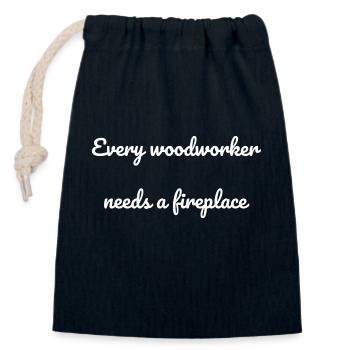 T-shirts de menuisier sexy Arbre Bingo Hall T-shirts - Sac cadeau en coton avec cordon (14 x 20 cm) - bleu marine - Devant