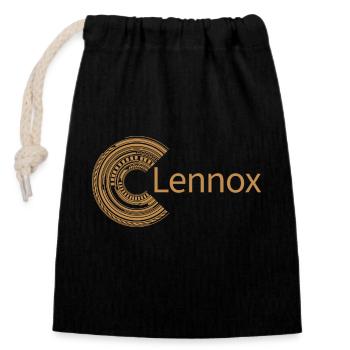 Für Lennox - Verschließbarer Geschenkbeutel aus Baumwolle (14x20cm) - Schwarz - Vorne