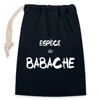 Ch'ti Humorvolle Spezies des Babache-Humors Nord - Verschließbarer Geschenkbeutel aus Baumwolle (14x20cm) - Navy - Vorne