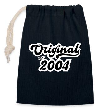 2004 Geburtstag - Verschließbarer Geschenkbeutel aus Baumwolle (14x20cm) - Navy - Vorne