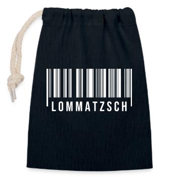 Sachsen Lommatzsch - Verschließbarer Geschenkbeutel aus Baumwolle (14x20cm) - Navy - Vorne