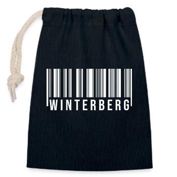 Winterberg Westerwald - Verschließbarer Geschenkbeutel aus Baumwolle (14x20cm) - Navy - Vorne