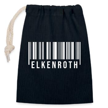 Elkenroth Westerwald - Verschließbarer Geschenkbeutel aus Baumwolle (14x20cm) - Navy - Vorne