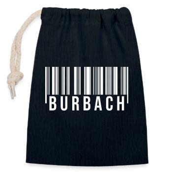 Burbach Westerwald - Verschließbarer Geschenkbeutel aus Baumwolle (14x20cm) - Navy - Vorne