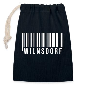 Wilnsdorf Westerwald - Verschließbarer Geschenkbeutel aus Baumwolle (14x20cm) - Navy - Vorne