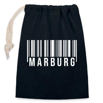 Marburg Westerwald - Verschließbarer Geschenkbeutel aus Baumwolle (14x20cm) - Navy - Vorne