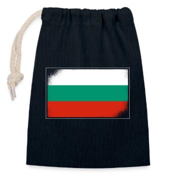 Bulgarien Flagge Bulgarische Fahne Goldstrand - Verschließbarer Geschenkbeutel aus Baumwolle (14x20cm) - Navy - Vorne