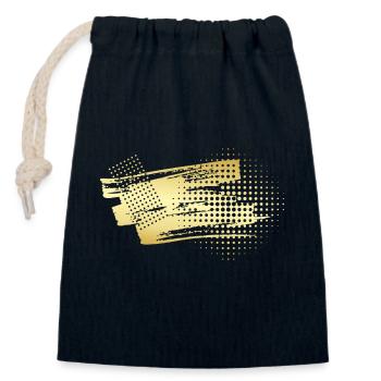 MRLORD OG GOLD 1 - Closable cotton gift bag (14x20cm) - navy - Front