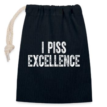 Ich piss Exzellenz Lustiges klassisches Zitat Geschenk - Verschließbarer Geschenkbeutel aus Baumwolle (14x20cm) - Navy - Vorne