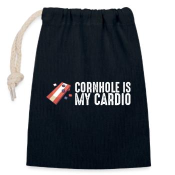Pickleball Racket Pickle Ball I Dont Alway Play - Closable cotton gift bag (14x20cm) - navy - Front