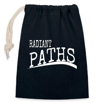 Birthday Voyage Sunlit Sunrays Daylight - Closable cotton gift bag (14x20cm) - navy - Front