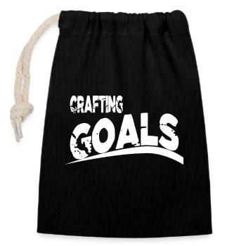 Innovation Sport Dictons Drôles Blagues - Sac cadeau en coton avec cordon (14 x 20 cm) - noir - Devant