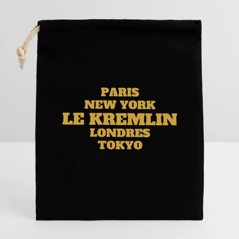 Kremlin Bicètre - Unique streets, unique style. Sac cadeau en coton avec cordon (14 x 20 cm)