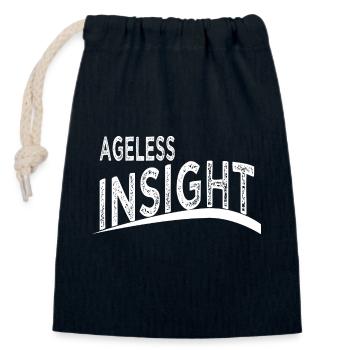 fun mind power mindset quotes life wisdom - Verschließbarer Geschenkbeutel aus Baumwolle (14x20cm) - Navy - Vorne